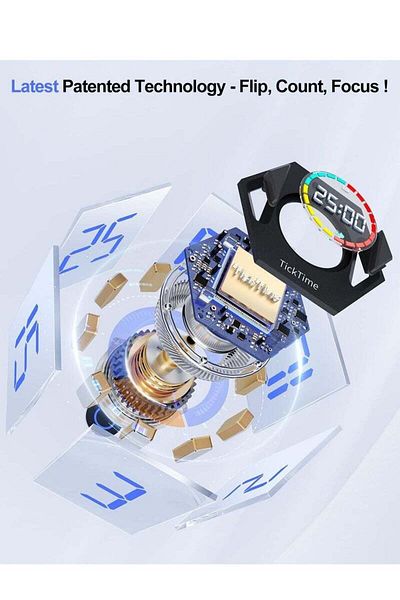 COOYA Timer, Hexagonal Cube, Custom Countdown, Suitable for Work, Office, Study, Task