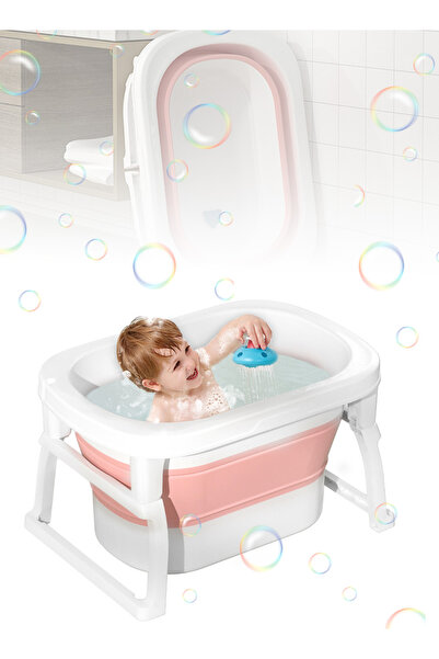 Ma Baby حوض استحمام سميك للسباحة للأطفال، حوض استحمام محمول وقابل للطي