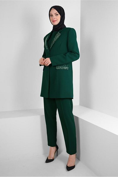 Alvina 30317 Model Classic Crepe Set - Stone Printed, Σετ τριών