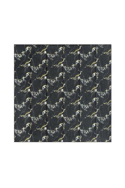 Flippy Set 10 Placi Tapet 3D Flippy 70x70 cm 3 mm Rasina Tip Placi Lemn 4.9 mp Negru