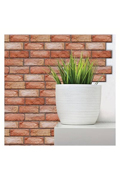 Stef's Cat Set of 10 x 3D Brick Imitation Wallpaper Tiles, for Kitchen Living Room Wall, Easy