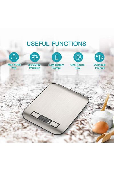 COOYA Digital Food Scale, High Precision, Measures in Grams and Ounces for Cooking and Baking