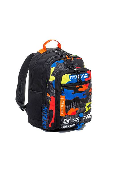 Mitama Rucsac școlar, model Camo, Ergonomic, 28 l, Impermeabil, 44x31x18 cm, Multicolor