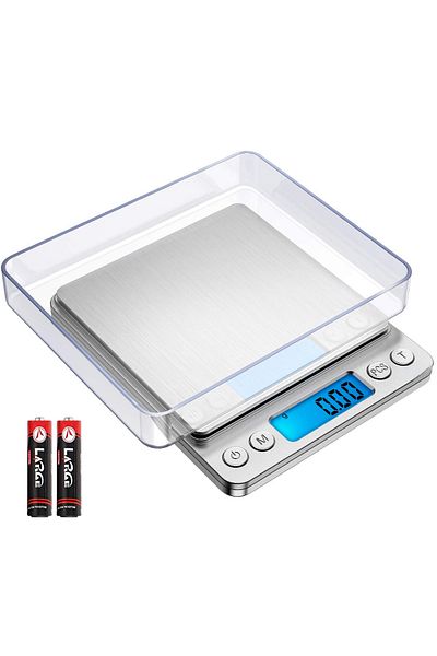 COOYA Digital Scale, Back-Lit LCD Display, Batteries Included, for Kitchen