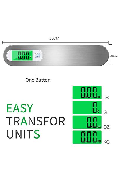 COOYA Digital Scale, MAX 110lb/50kg, Suitcase Scale for Travel, Household, Outdoor and Gifts