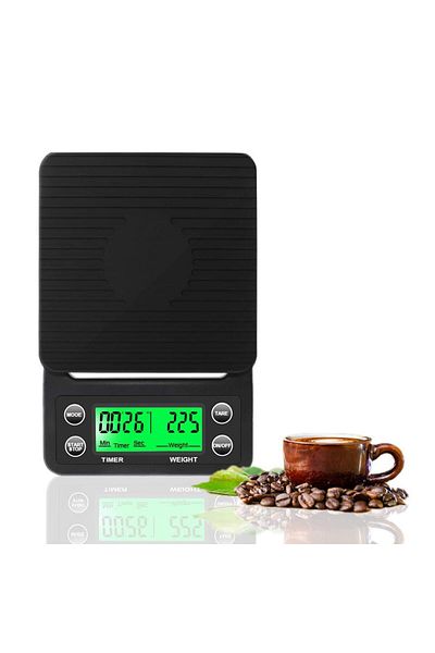 COOYA Coffee Scale with Timer, High Accuracy Kitchen Food Scale, with Tare Function