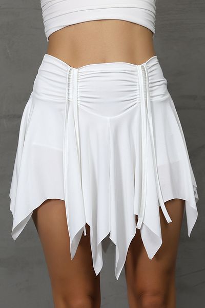 Zula Moda Fusta de plajă asimetrică / Fusta Pareo cu jambiere