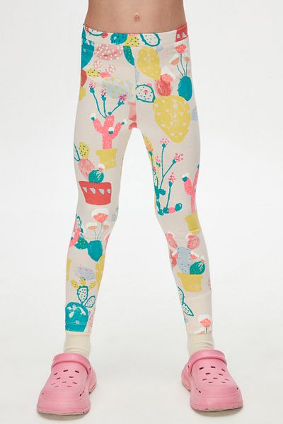 LOVETTI Spring Cactus Patterned Summer Tights for Girls