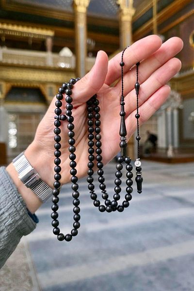 dergah tesbih Collection Black Wood Prayer Prayer Prayer Rosary - Yusuf Cevher Master Handwork