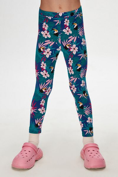 LOVETTI Girl's Tropical Parrot Patterned Summer Tights
