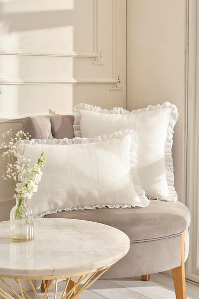 Karaca Home Lalisa Stuffed Throw Pillow 45X45 cm White