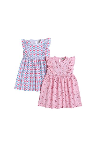 Victor and Jane - All-Over Printed Ruffle Dress (Pack of 2)