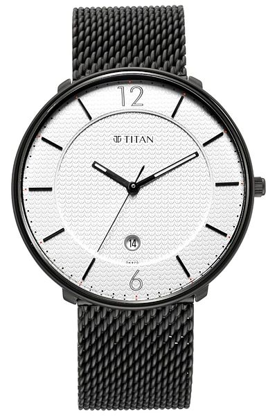Generic Titan Analog White Dial Men Watch 1849Nm01 Nr1849Nm01