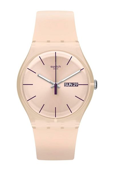 Generic Swatch Rose Rebel Unisex Watch Pink Model Suot700