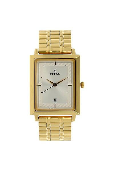 Generic Titan Analog Off White Dial Men Watch Nk1715Ym01
