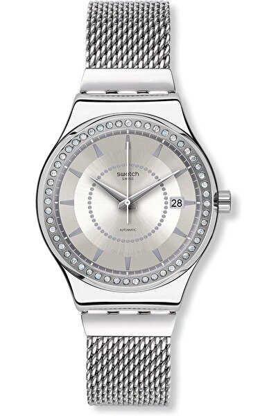 Generic Swatch Yis406Gb Sistem Stalac Silver Steel Bracelet Watch