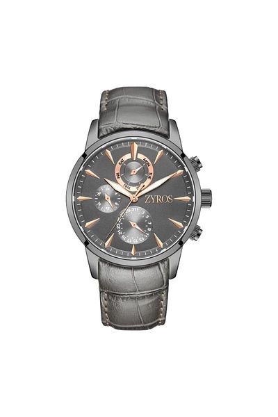 Generic Zyros Men Leather Band Watch