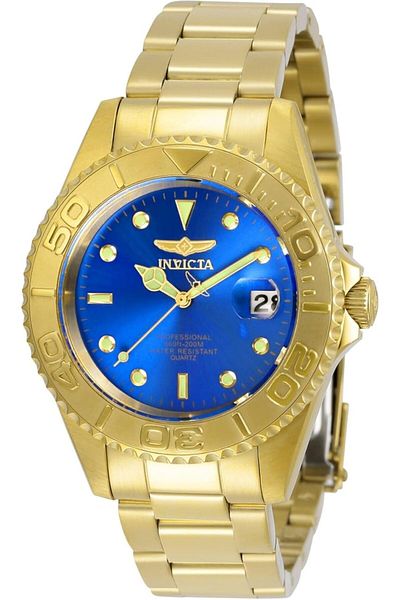Generic Invicta Mens Pro Diver Quartz Watch Gold 29940