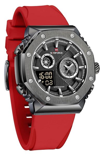 Generic Naviforce Men Metal Band Watch Nf9050 Bl Black Dial