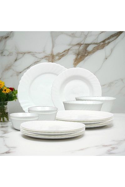 Melrich 20 Pcs Dinner set Dishwasher Microwave Safe Scratch Heat Resistance Easy to Clean