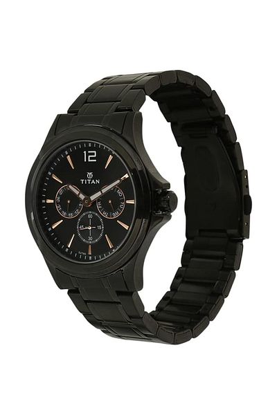 Generic Titan All Black Analog Dial Men Watch Nn1698Nm01