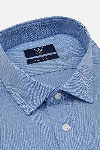W Collection MAVİ UZUN KOLLU GÖMLEK