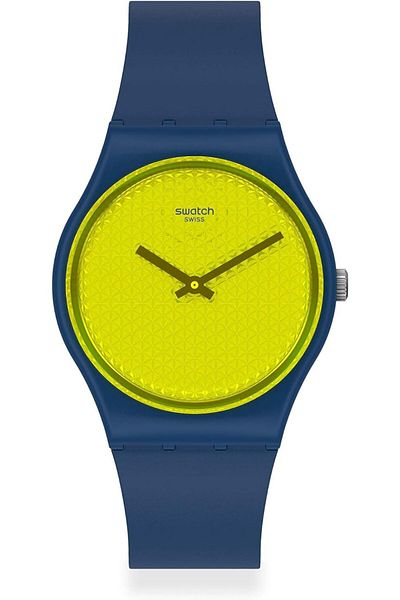 Generic Swatch Urbaholic Yellowpusher Quartz Yellow Dial Unisex Watch Gn266