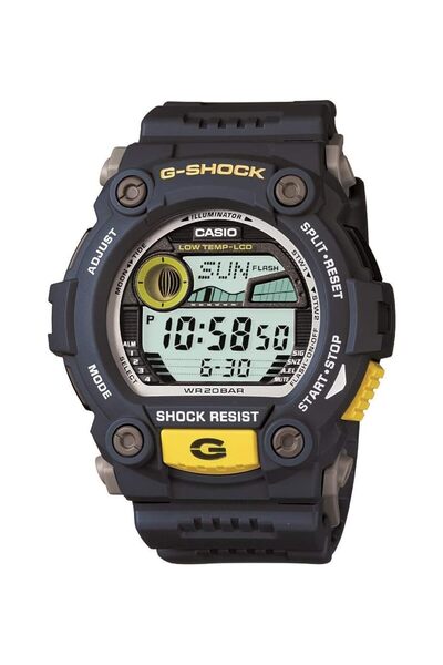 Generic ساعة جي شوك للرجال بمينا رقمية وسوار من الراتنج الأزرق موديل G 7900 2