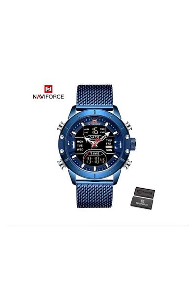 Generic Naviforce Navi Force Sport Watch Stainless Steel Digital Men Watch Nf 9153