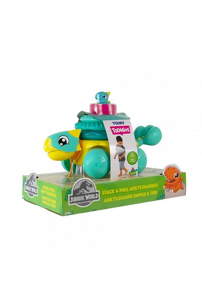 Tomy Interactive baby toys STACK AND PULL, ANKYLOSAURUS