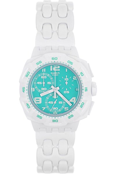 Generic Swatch Originals Chrono Ocean Purity Unisex Watch Suiw403
