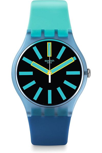 Generic Swatch Men Digital Quartz Watch With Silicone Bracelet Suos105