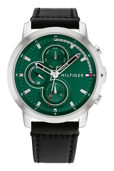 Generic Tommy Hilfiger Jameson Mens Green Dial Stainless Steel Watch 1792151
