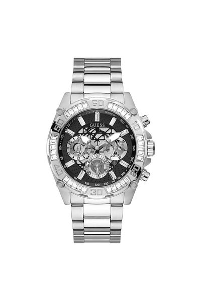 Generic Guess Men Sport Multifunction Cut Thru 46Mm Watch