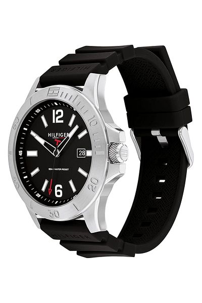 Generic Tommy Hilfiger Ryan Mens Black Dial Stainless Steel Watch 1710539