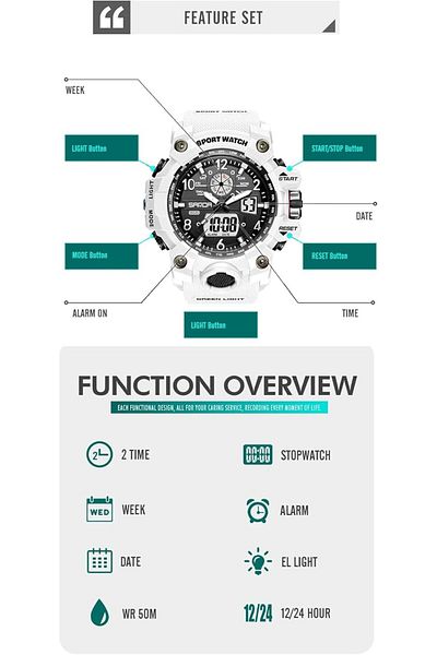 Generic Makingtec Mens Digital Sports Military Watch Ultra Light Thin Large Face Simple Easy Read Watches