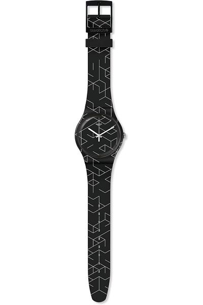 Generic Swatch Unisex Adult Analogue Quartz Watch With Silicone Strap Suob161