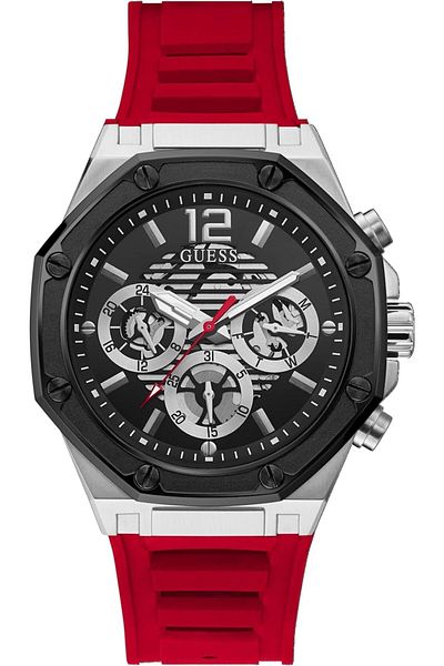 Generic Guess Men Sport Octagonal Multifunction 44Mm Watch