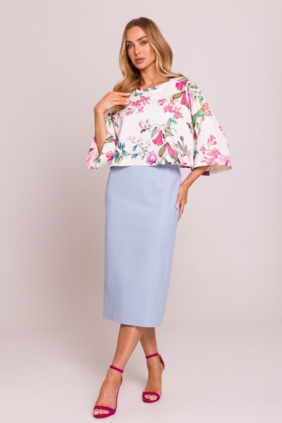 Made of Emotion Short blouse with print