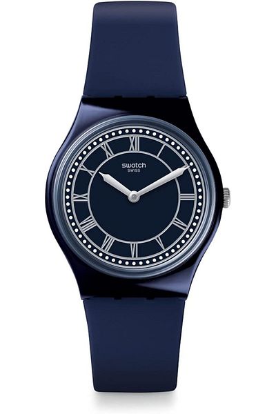 Generic Swatch Blue Ben Silicone Strap 12 Casual Watch