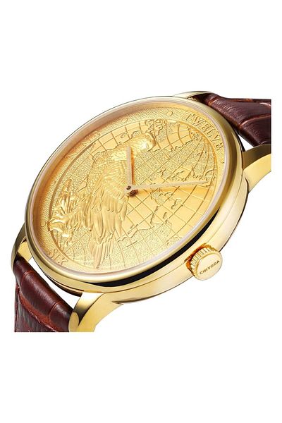Generic Christian Van Sant Men Cv2131 Grandeur Analog Display Automatic Self Wind Black Watch