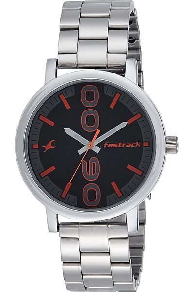 Generic Fastrack Bold Black Dial Analog Watch For Men Nl38052Sm06
