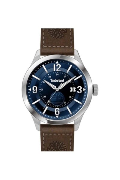 Generic Timberland Carrigan Blue Dial Gents Watch With Leather Strap 44Mm Tdw...