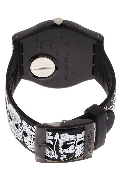 Generic Swatch Unisex Suob125 Analog Display Quartz Black Watch