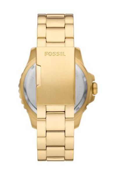 Generic Fossil Blue Men Gmt Movement Watch With Stainless Steel Or Leather Strap