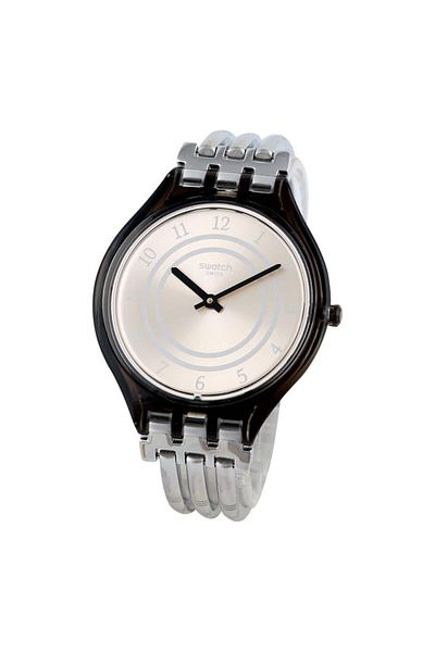 Generic Swatch Skinbar Stainless Steel Strap 12 Casual Watch Model Svom105B Silver Strap