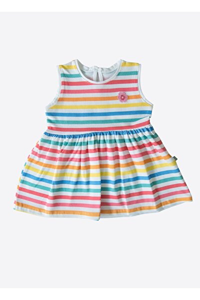 kitikate Organik Lina Elbise Çok Renkli