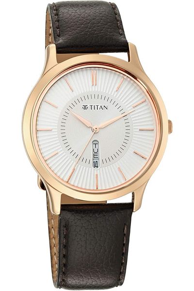 Generic Titan Lagan Collection Analog Silver Dial Men Watch Nn1845Wl01
