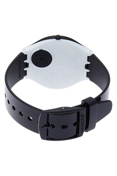 Generic Swatch Mens Quartz Watch Analog Display And Plastic Strap Svob101 Black