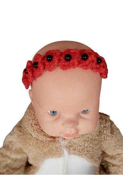 Meralin Elinden Newborn Red Baby Vest and Bandana